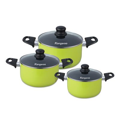 Bộ nồi nhôm (3 chiếc: 16-20-24cm, không đáy từ) KG993MX