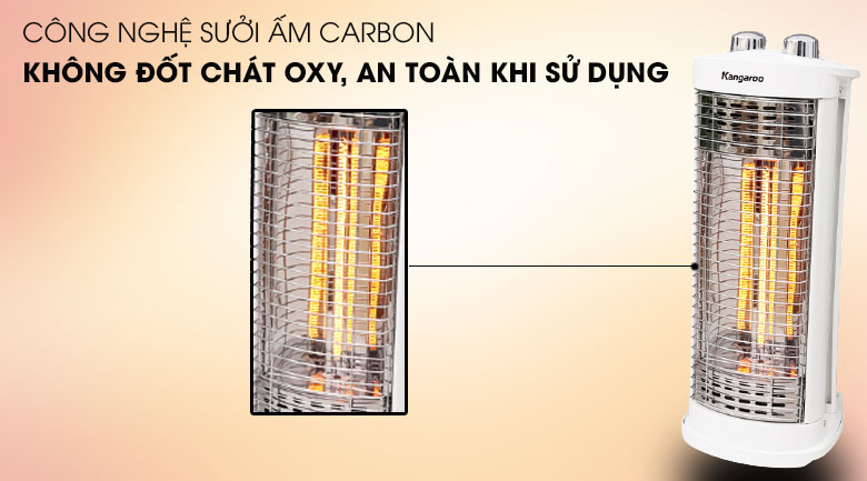 Đèn sưởi Carbon Kangaroo KG1026C